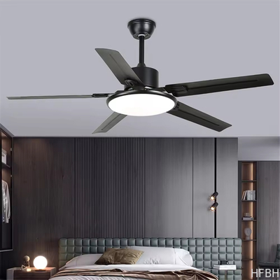 Modern LED Fan Light Luxury Living Room Restaurant Bedroom Hotel Villa Ceiling Fan With Light Remote Electric Fan With Light