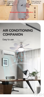 Modern LED Ceiling Fan Light E27 Remote Control 3 Colors Changeable Indoor Home Decoration Bedroom LED Fan Light