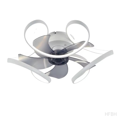Modern simple luxury ceiling fan light for living room bedroom silent fan light with remote