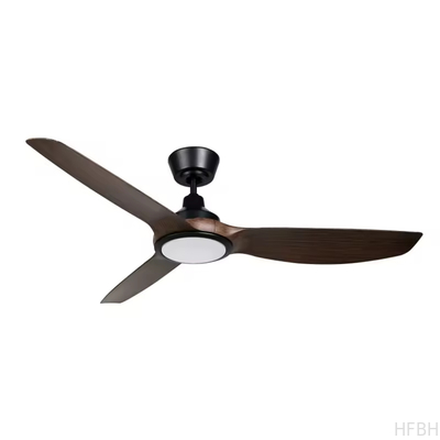 New Design Quiet Motor Cafe Living Room Dining Room Bedroom Study Room 52inch LED Ceiling Fan Light Kits