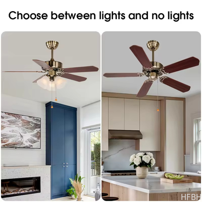 Living Room/Bedroom/Dining Room Lighted Ceiling Fan with 110-240V Input Voltage and Cooling Function