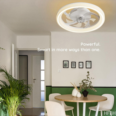 16.5 Inch Modern LED Ceiling Fan Light with Remote Control Chandelier Style DC Motor for Living Room Bedroom Home Decoration