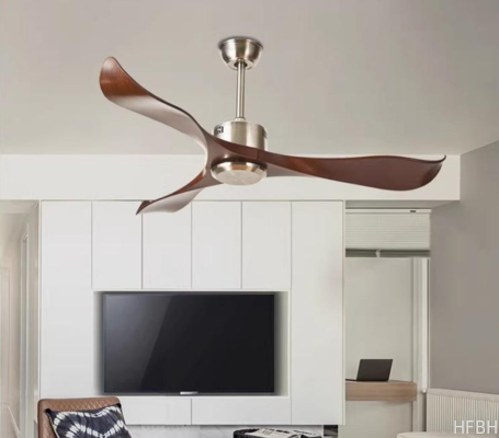 3 Blade LED Light Ceiling Fan with Remote Control Waterproof Outdoor Design for Hotels Budget-Friendly