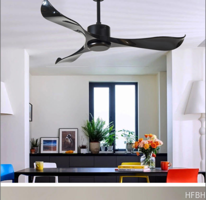 3 Blade LED Light Ceiling Fan with Remote Control Waterproof Outdoor Design for Hotels Budget-Friendly