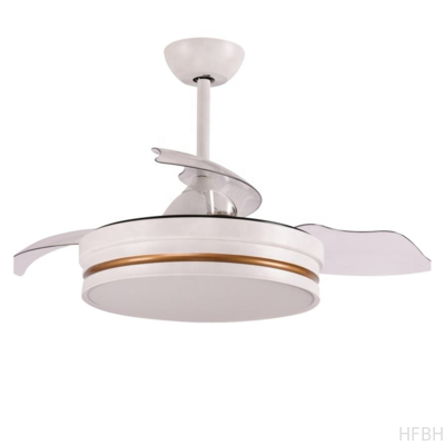 Indian Orient Style Remote Control White Color False HFBH Ceiling Fan