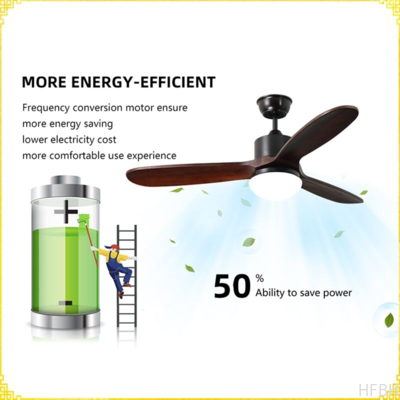 Modern Energy Saving Indoor Fan Lamp Decoration Plywood Blades Remote Control 48inch Modern Led Ceiling Fans