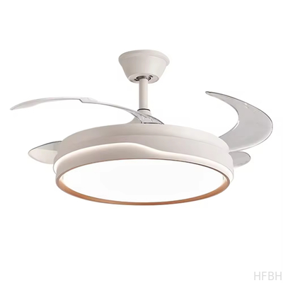 Factory wholesale  source factory  Multifunctional Iron+ABS+Acrylic Environment-friendly 18W Ceiling Fan Light
