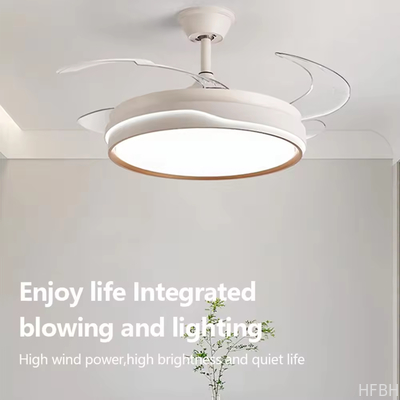 Factory wholesale  source factory  Multifunctional Iron+ABS+Acrylic Environment-friendly 18W Ceiling Fan Light