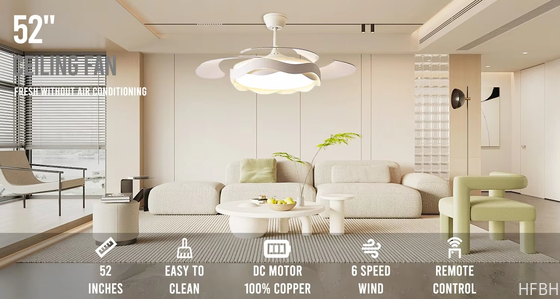Factory wholesale  source factory  42-Inch High-End Ceiling Fan with Mute Light Simple Short ABS Blades Remote Control and DC Power Source