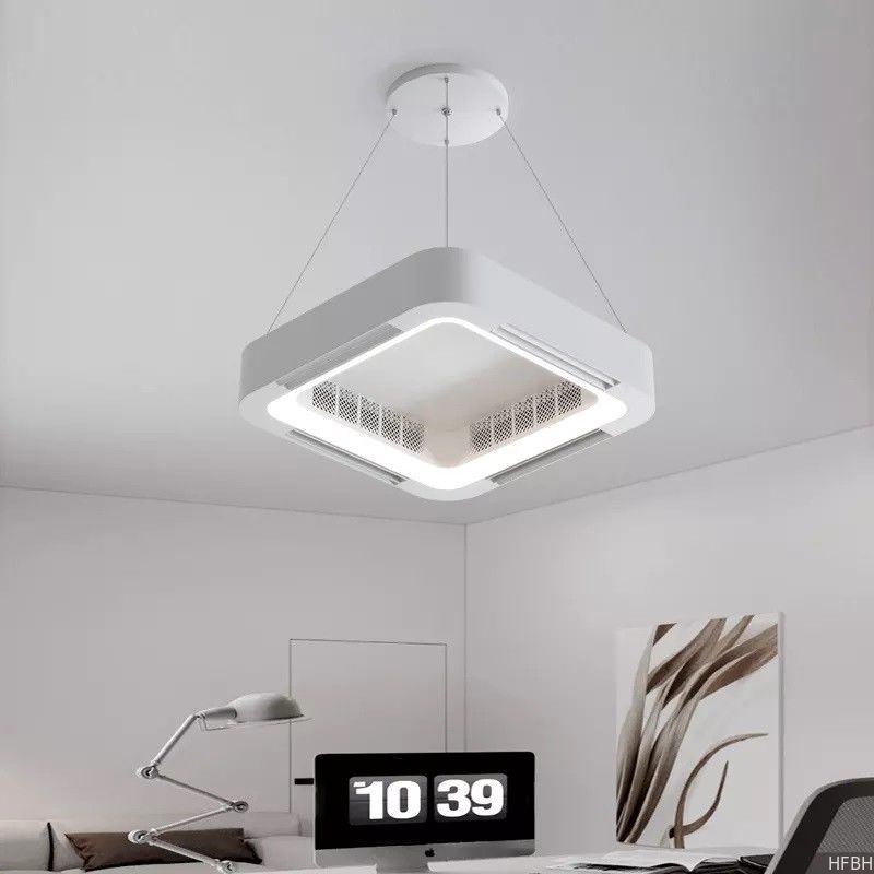 Custom BLDC Ceiling Fan Remote Control Modern Bladeless Ceiling Fan With Light