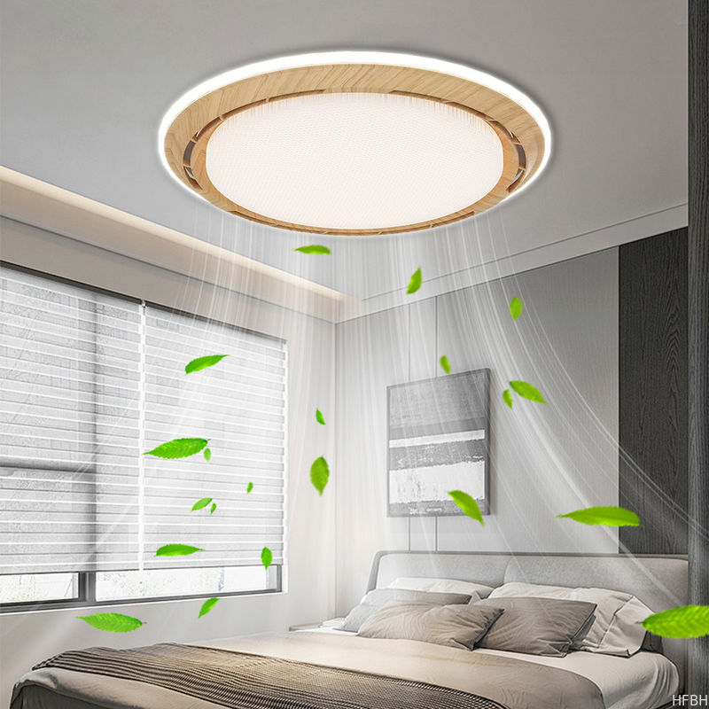 20 Inch LED Bedroom Ceiling Fan Remote Control Flush Mount Ceiling Fan With Light