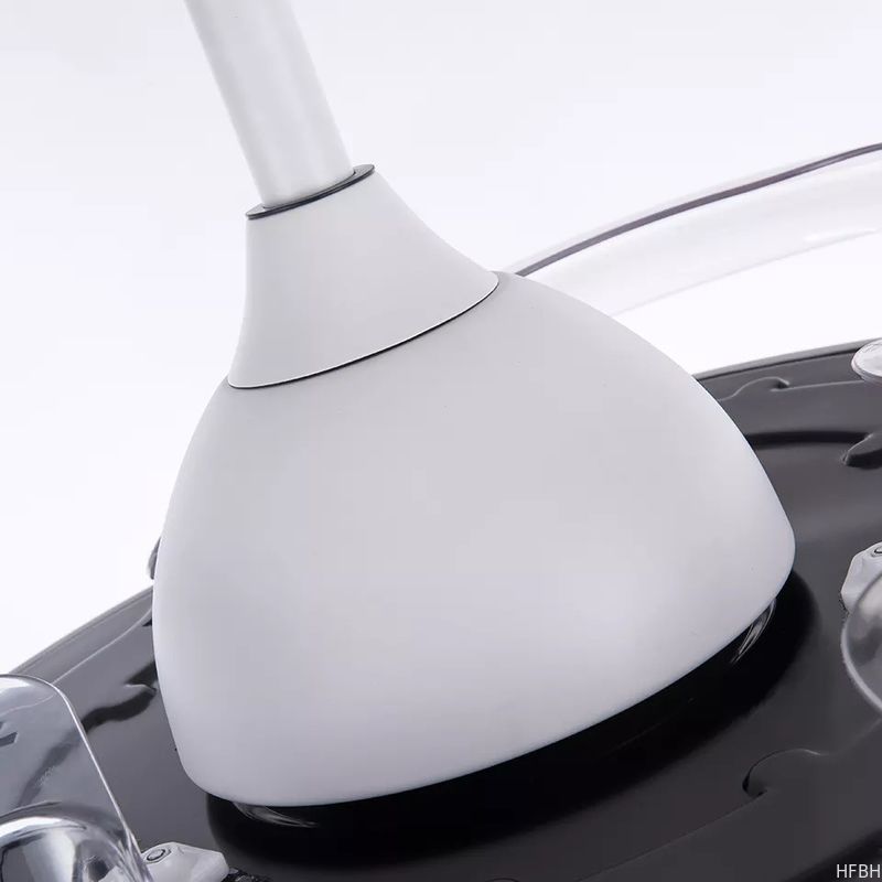Invisible ABS Blade Ceiling Fan 42 Inch Decorative LED Remote Control Ceiling Fan With Light