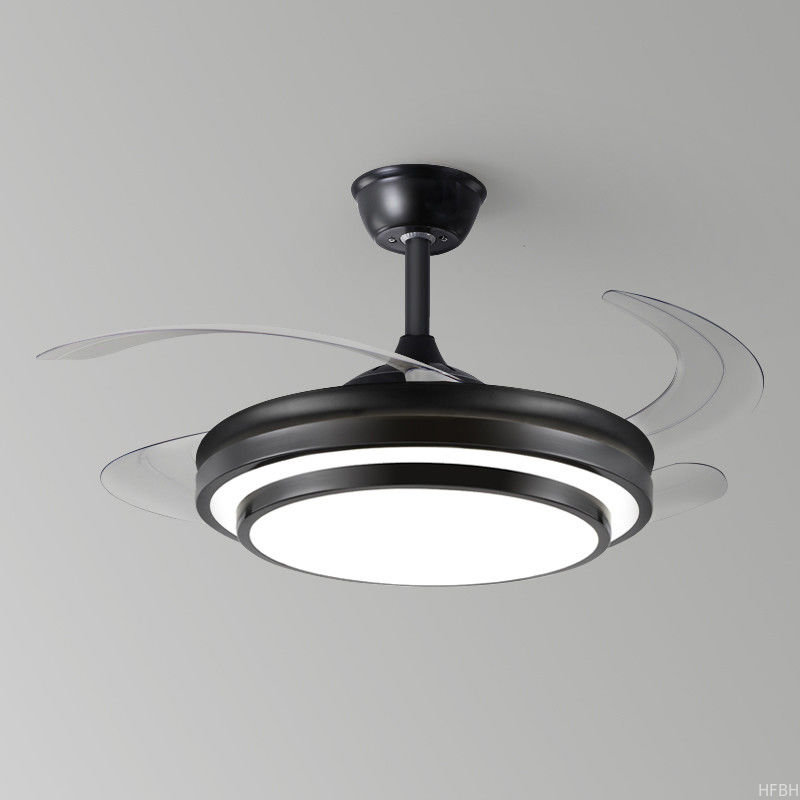 Remote Control LED Bedroom Ceiling Fan Modern Retractable Ceiling Fans With LED Lights
