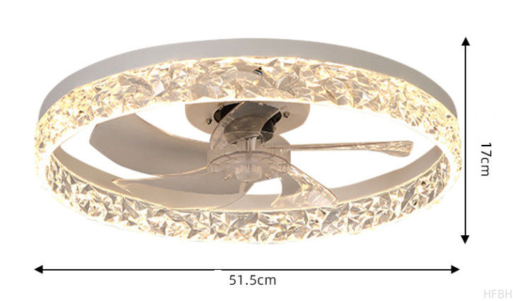 Customized Smart Wifi Ceiling Fan With Light And Remote For Bedroom