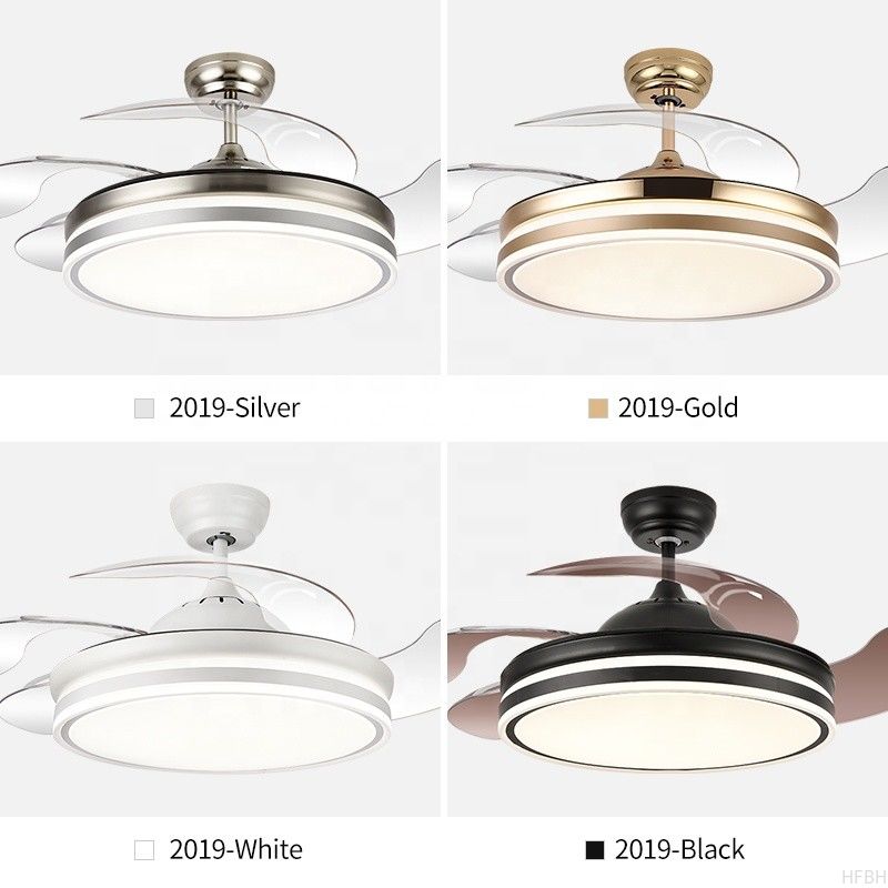110V Modern LED Ceiling Lamp 42 Inch Remote Control Ceiling Fan With Light