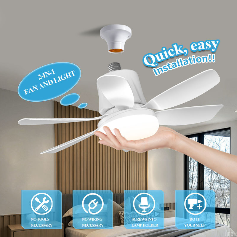 Moving Head Intelligent Home Decor 360 Degree Rotating Ceiling Fan With Dimmable LED Light