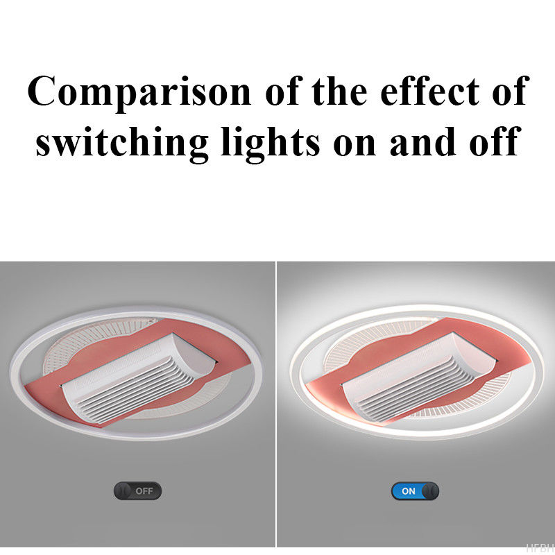 Remote Control Home Ceiling Fans 45W LED Silent Ceiling Fan With Light