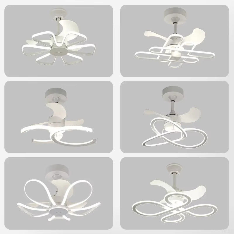 Nordic Inverter Ceiling Fan 52 Inch Silent Ceiling Fans For Bedroom / Dining Room