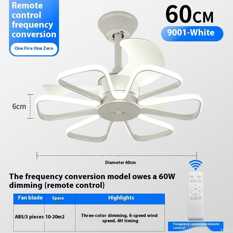 Nordic Inverter Ceiling Fan 52 Inch Silent Ceiling Fans For Bedroom / Dining Room