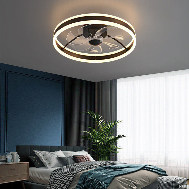 Simple Indoor Fan Light Energy Saving Decorative Ceiling Fans With Lights For Living Room