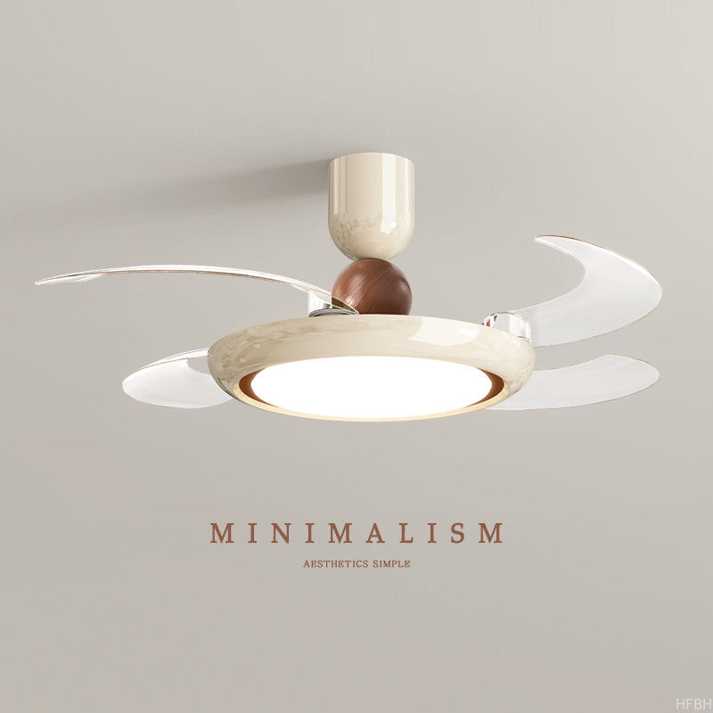 42 Inch Smart Luxury Indoor Fan Light  , Modern Living Room Ceiling Fans With Bright Lights