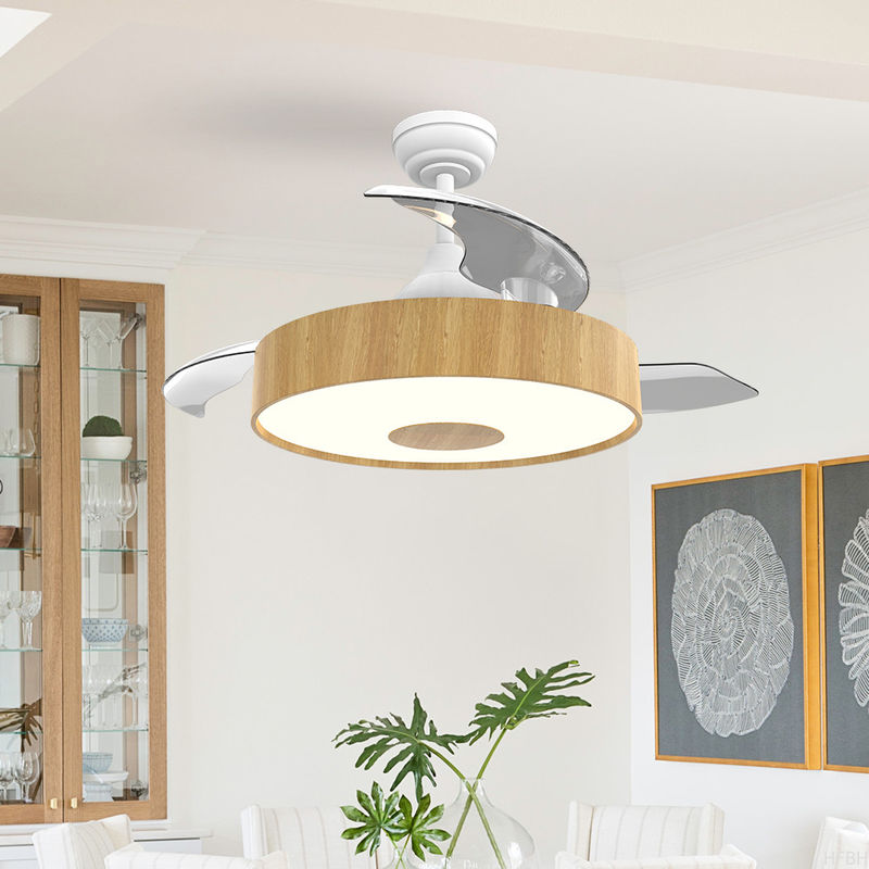 European Style BLDC Ceiling Fan 42 Inch Retractable Ceiling Fan With Light And Remote
