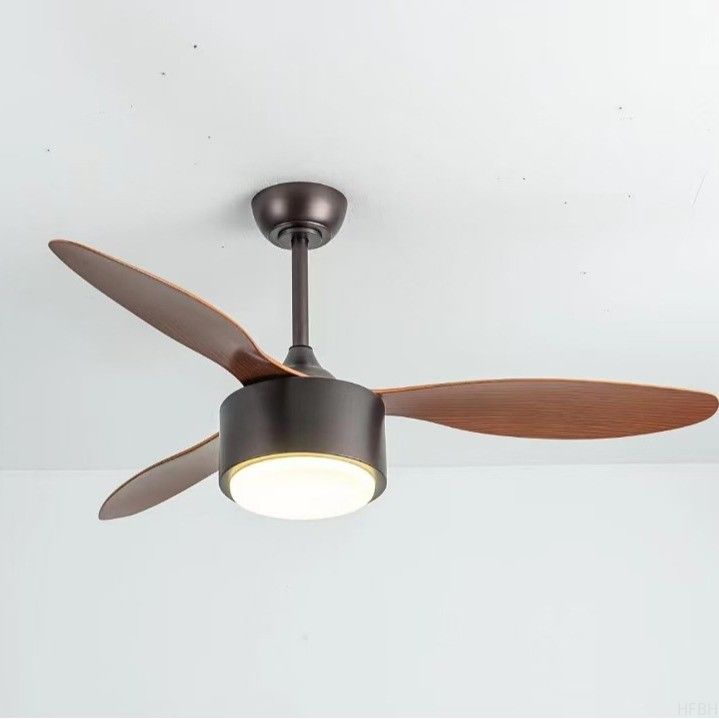 Pop Style Solid Wood Ceiling Fan With DC Motor And LED Light