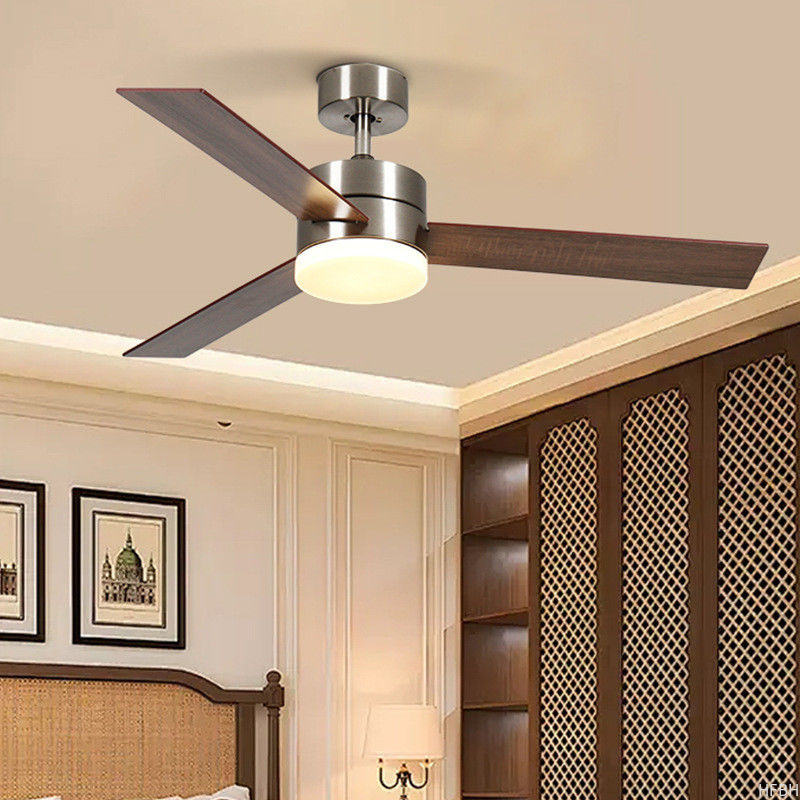 Luxury Rosewood Ceiling Fan 42 Inch  , AC Motor Ceiling Fan Remote Control