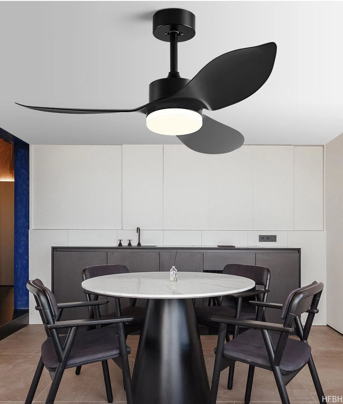 Retro Nordic Ceiling Fan 38 Inch Variable Frequency Fan Pendant Light