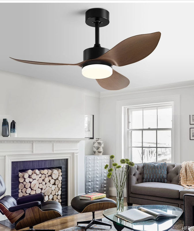 Retro Nordic Ceiling Fan 38 Inch Variable Frequency Fan Pendant Light