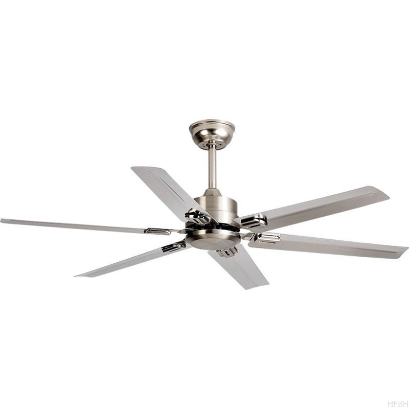 NEW Style 48 52 56 Inches Dc Ac Modern Indoor Energy Efficient Stainless Steel/wood Blades Ceiling Fan With Led Light