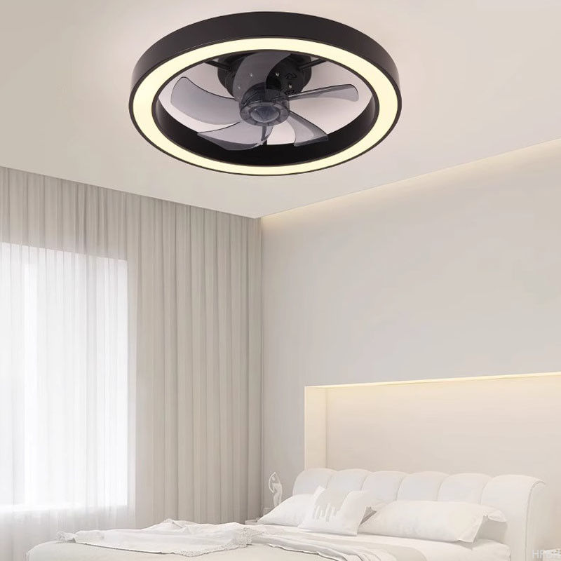 Modern Silent Fan Bedroom Fan Light Full Spectrum Eye Protection Invisible Living Room Study Room Dining Room Fan Light