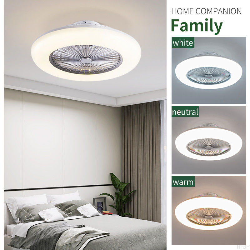 Minimalist Style Fresh and Natural Style Can Be Paired with Any Scene Household Universal Bright LED Ceiling Fan