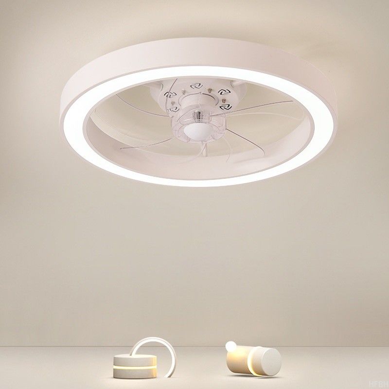 2025 New Lighting Japanese Standard Cross-Border Fan Light LED Ceiling Fan Integrated Bedroom Dining Room ABS Lamp