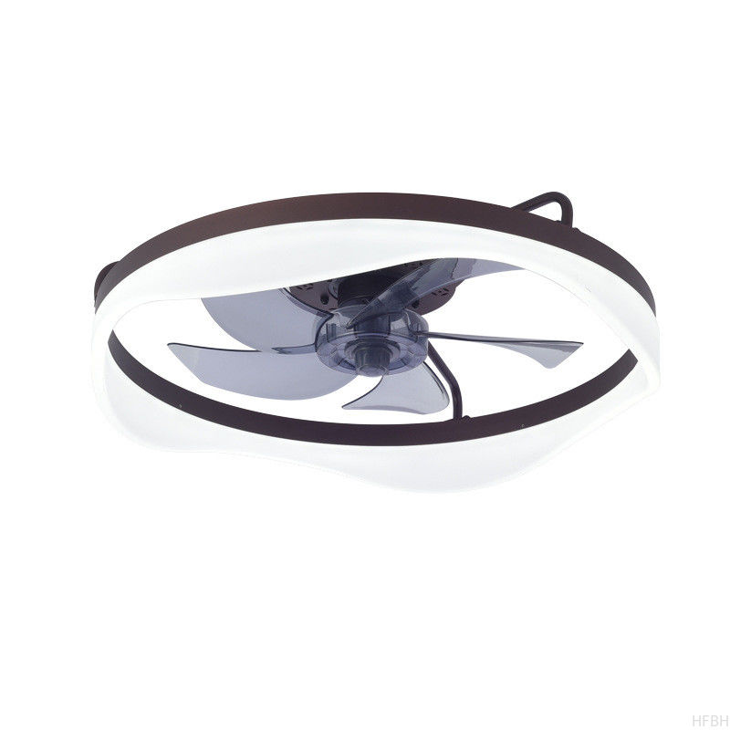 Modern LED Ceiling Fan Lamp for Bedroom with Mute Frequency Conversion 110V-220V Japanese American Regulations Iron Wood Body