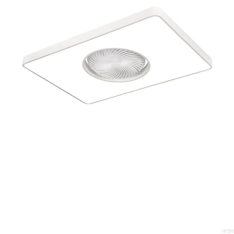 XD1 48cm Small Modern Bladeless Ceiling Fan with Led Light Remote Control Flush Mount Living Room Bedroom Children Invisible