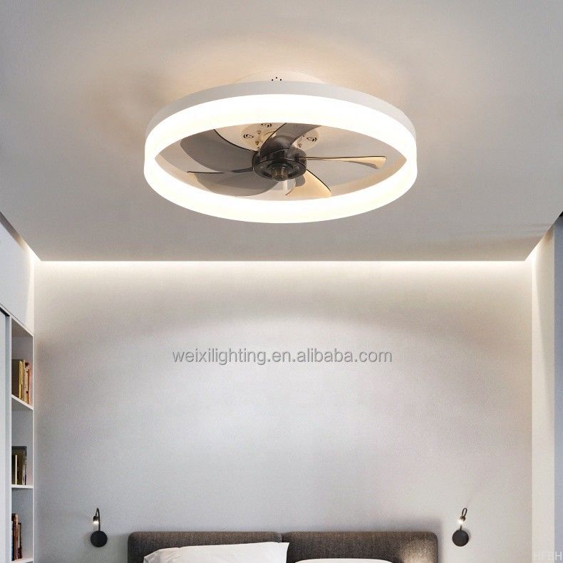 Factory Direct Selling Ceiling Fan Lamp Simple Bedroom Ceiling Fan Lamp Restaurant Fan With Lamps