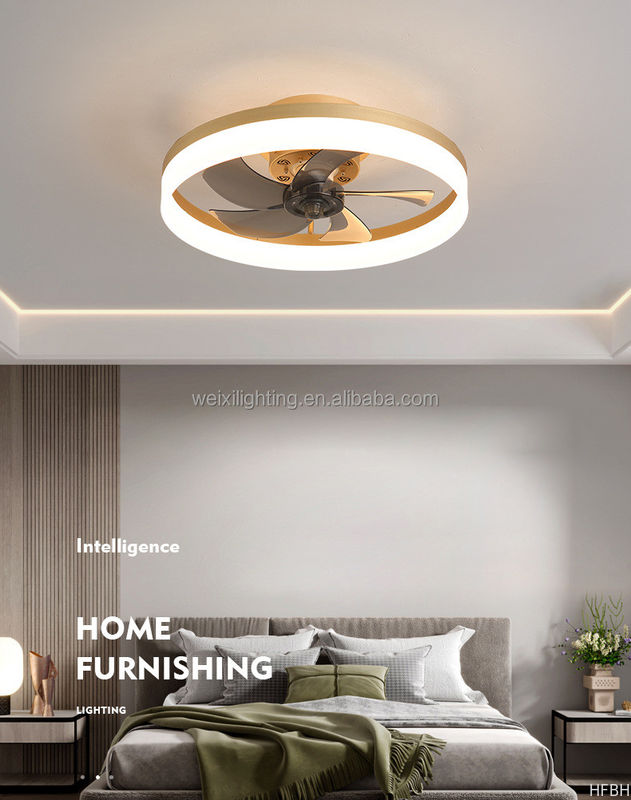 Factory Direct Selling Ceiling Fan Lamp Simple Bedroom Ceiling Fan Lamp Restaurant Fan With Lamps