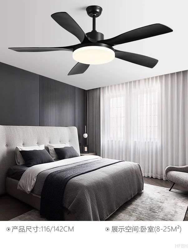 56-Inch Country Style LED Ceiling Fan Light DC Remote Control Decorative Ventiladores De Techo Made Metal Copper ABS Acrylic