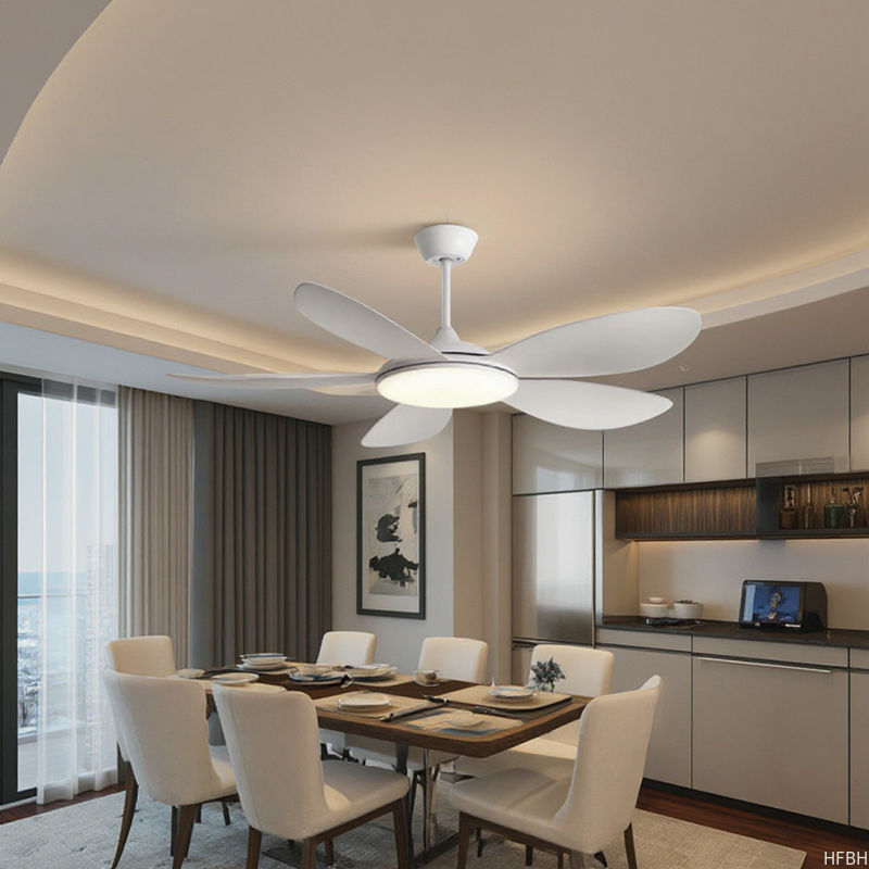 2025 New Modern LED Ceiling Fan Light Invisible Electric Fan Chandelier for Household Living Dining & Bedroom Wholesale Export