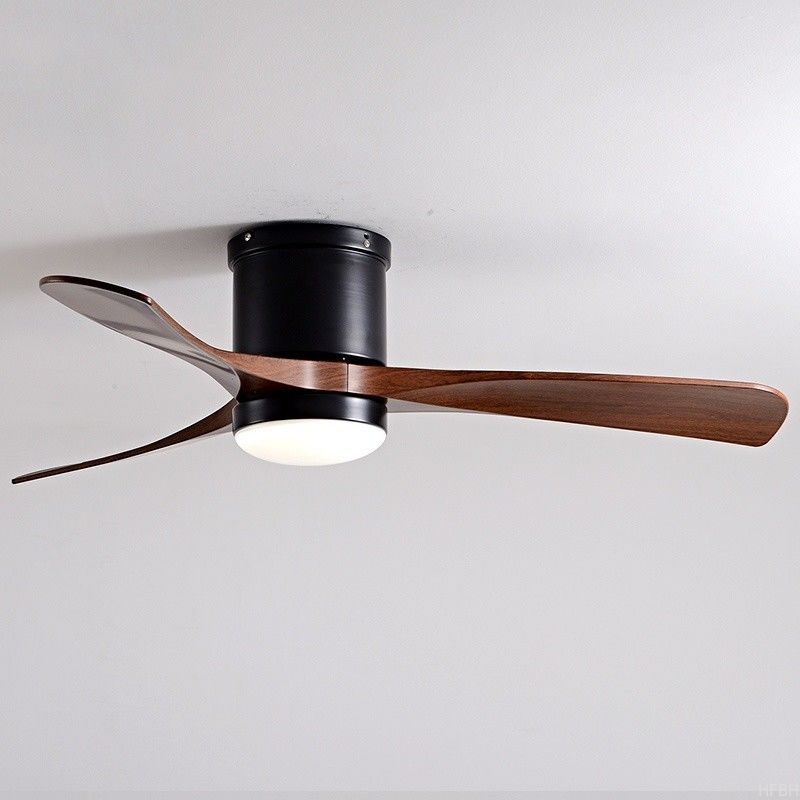 Elegant 46-Inch Scandinavian-Inspired Intelligent Remote-Controlled Ceiling Fan with Integrated Light