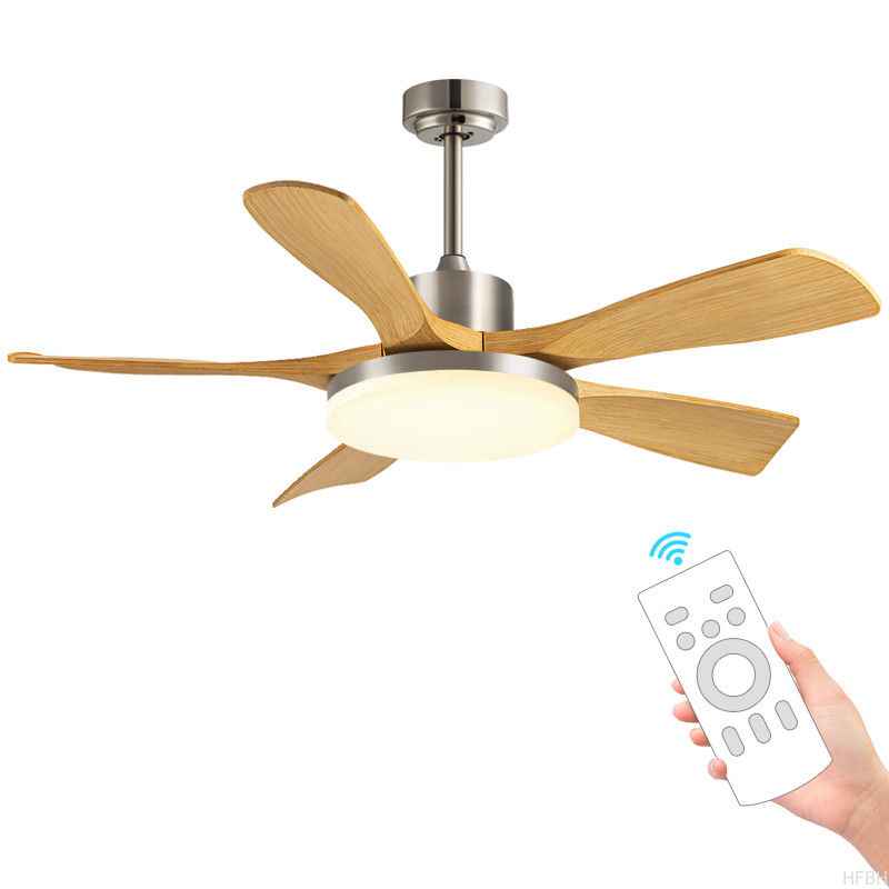 Best Seller 56-Inch Modern Ceiling Fan Light Black/White ABS Blades Remote Control Iron Lamp Body Wholesale for Living Room