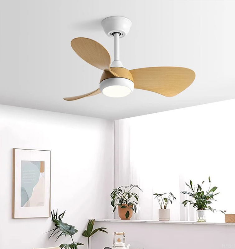 38-Inch Modern LED Ceiling Fan with 3 Blades DC Motor Remote Control Switch Project Installation for Living Room Interiors