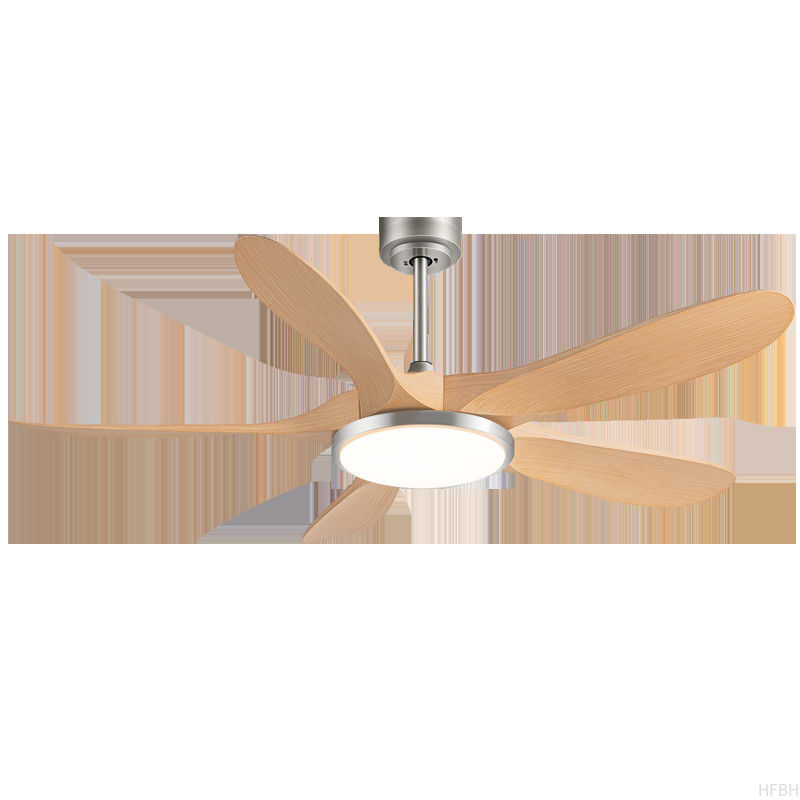Best Seller 56-Inch Modern Ceiling Fan with 5 ABS Blades and Iron Lamp Body DC Motor Remote Control for Living Room