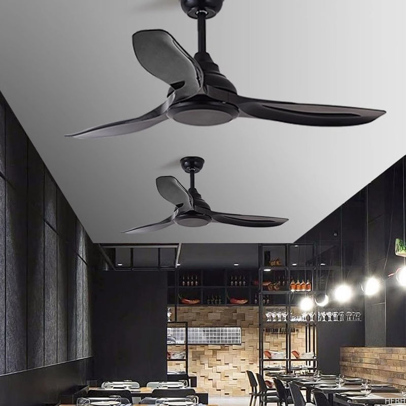 56-Inch Retro Industrial Ceiling Fan Commercial Frequency Conversion Non-Light Electric Fan Dining Living Room Use Home
