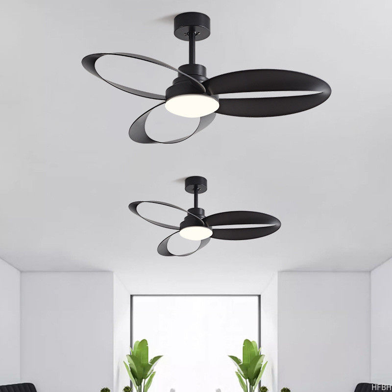 Moderner 3 Massivholz-LED-Decken ventilator mit fern gesteuerter Home-Fan-Leuchte für Schlafzimmer, Wohnzimmer und Lager,