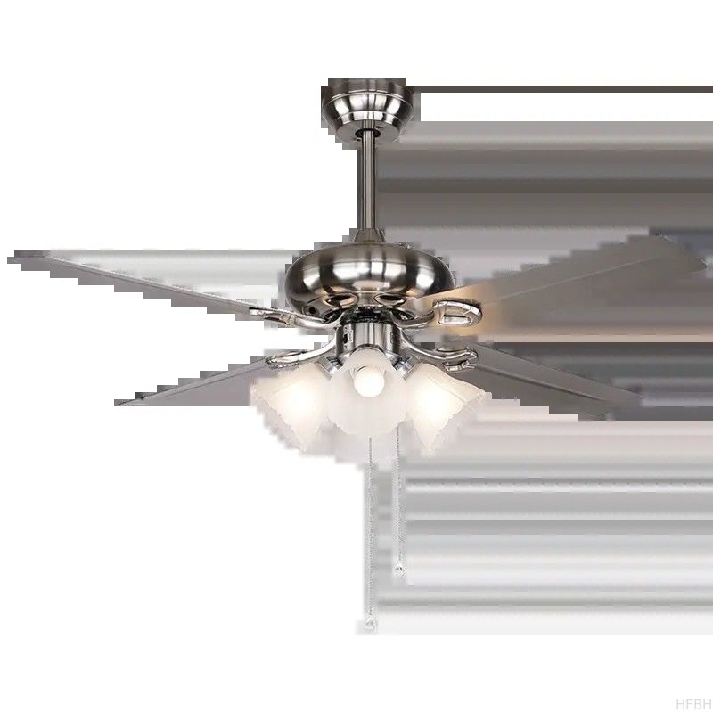 HFBH Model 291 48'' Metal Blade Chrome Nickel Color Classic US Design Fan Light
