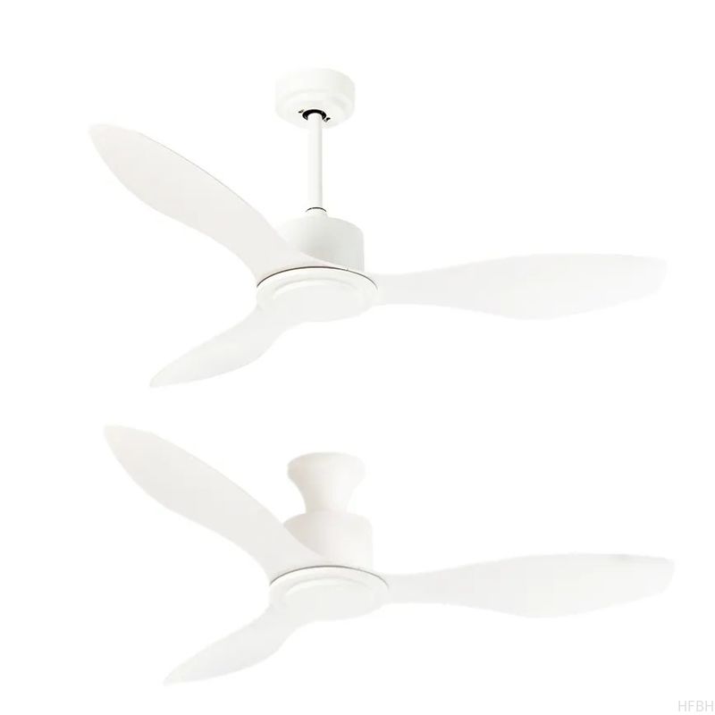 HFBH Model 630 Modern Design 48 Inch Ceiling Fan with White ABS Blade