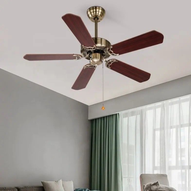 Decorative Lighting Ceiling Fan 5 Blades Restaurant 220V Ceiling Fan Light