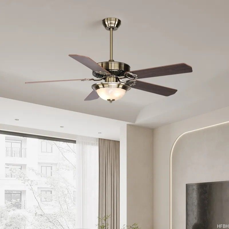 HFBH Model 281 52 Inch Classic American Design Bronze Color 110V 220V Fan Light